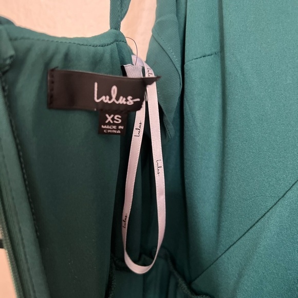 Adoring Glances Emerald Green Ruffled Maxi Dress - Picture 7 of 7